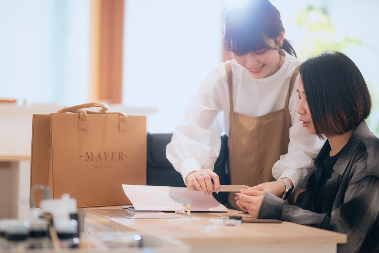 Mayer 美甲教學實作情境